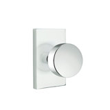 Double Dummy Round Knob with Modern Rectangular Rose