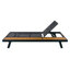 Structure de chaise longue en bois