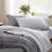 Bedsure Polyester Microfiber Sheet Set Hotel Luxury Sheets, Easy Care Cooling Bed Sheet Set 84GSM（101" x 107") GentleSoft™️-111074226-111074223
