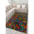 Multi Color Line Striped Geometric Pattern Creative Modern Decorative Machine Washable Area Rug-43684663