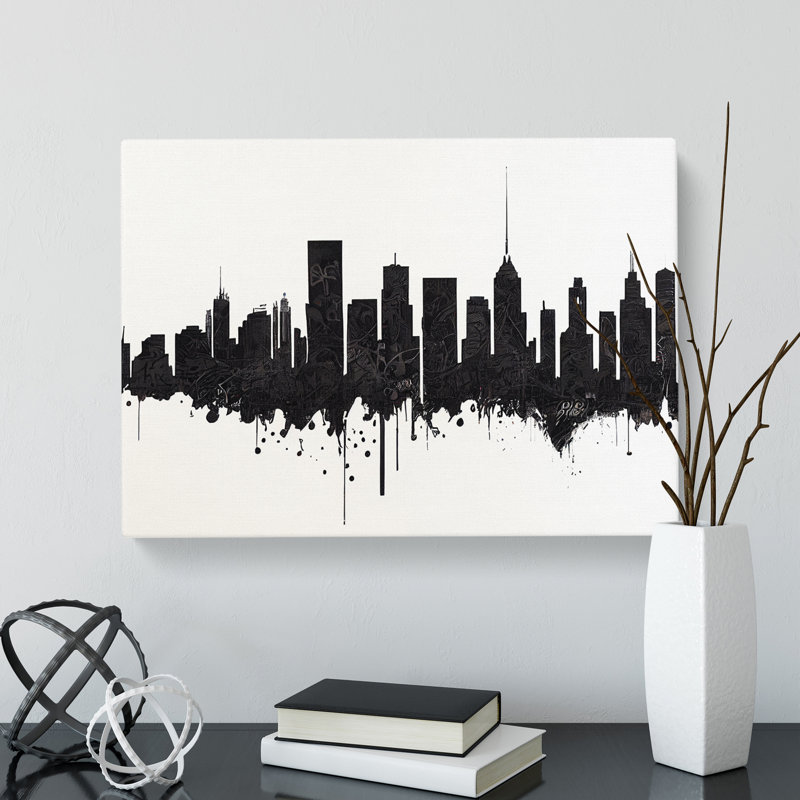 Dynamic Skyline Architecture - Wrapped Canvas, 50cm H x 76cm W x 3cm D