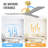 52 Inch Indoor Ceiling Fan Without Light 3 Solid Wood Blades Remote Control Reversible DC Motor