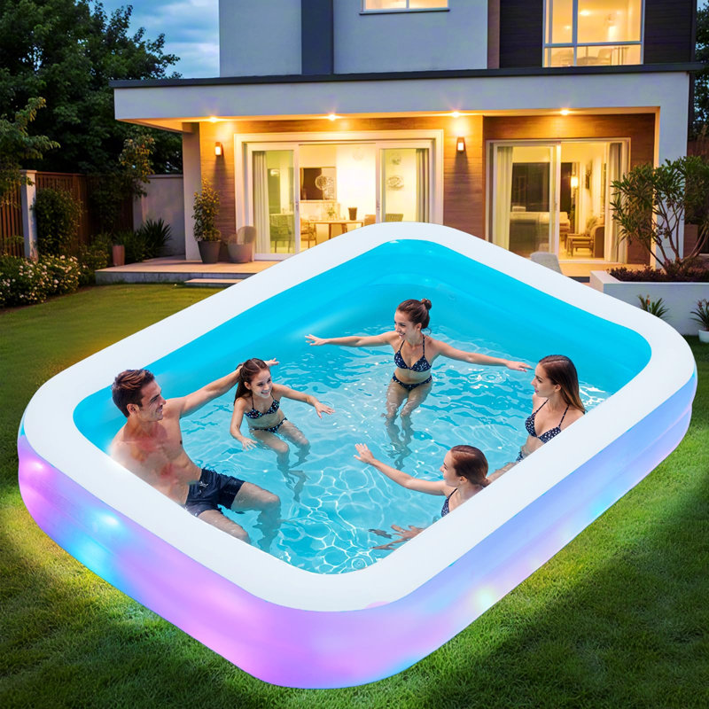 Inflatable Pool With Led Lights