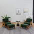 Ensemble de chaises de loisir en bois massif Betty (ensemble de 2)
