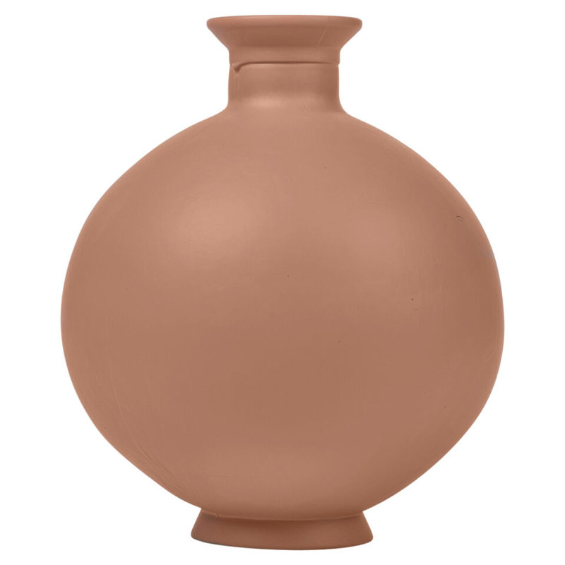 Aaidah Glass Decorative Urns & Jars, Terracotta