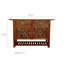 Armoire décorative en bois massif de style thaïlandais