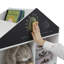 Kids White Blackboard Bookcase and Storage Cabinet