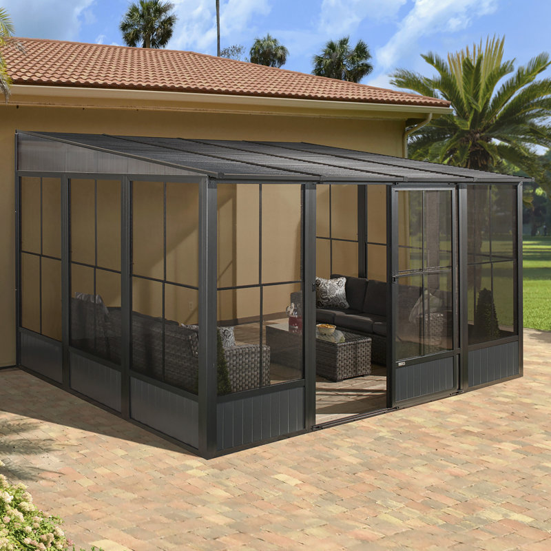 Sojag Charleston Conservatory 3m x 3m, 244.5cm H x 404cm W x 308.9cm D