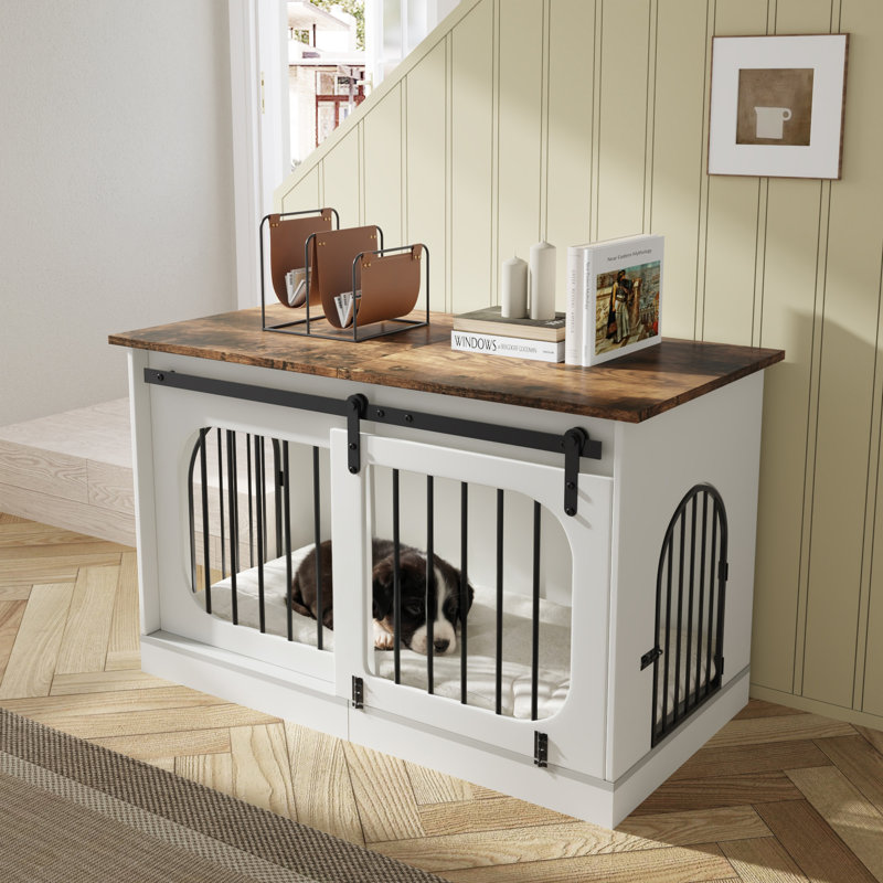 Furniture Style Crate with 3 Doors, 80cm H x 119.9cm W x 74.9cm D