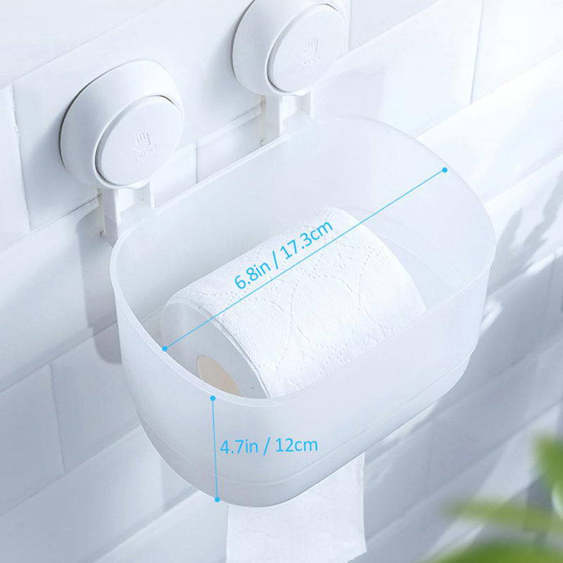 Organisez sans effort votre salle de bain avec la boîte à papier d'aspiration et de papier hygiénique élégante et imperméable!