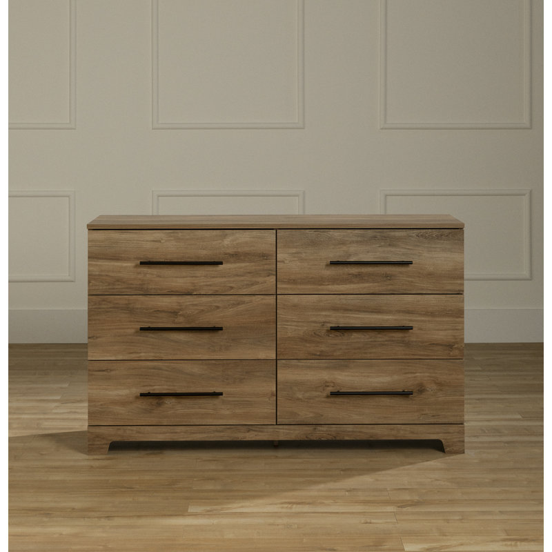Barcelo 6-Drawer Dresser, Brown