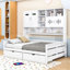 Lit de jour multifonctionnel en bois avec tiroirs de rangement intégrés G Urbani-1122830320-1122830327