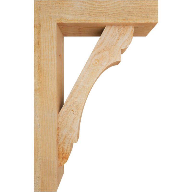 Olympic Block Offset Brace Bracket, 34 x 22, 6"W Douglas Fir (Rough Sawn)