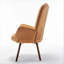 Fauteuil à oreilles Mid-Century moderne avec capitonnage à boutons-1006176211