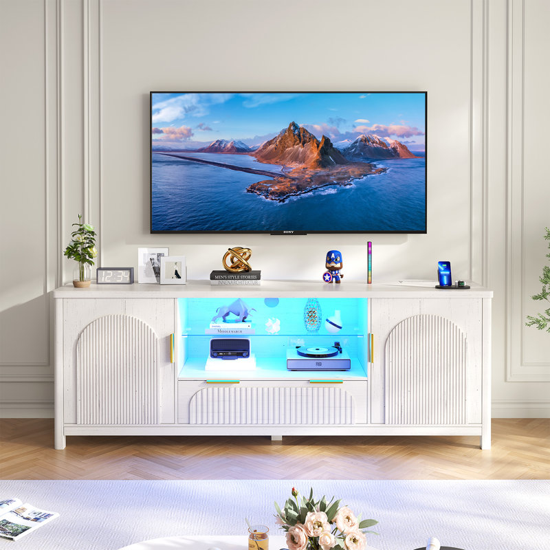 TV Stand for TVs up to 75", White