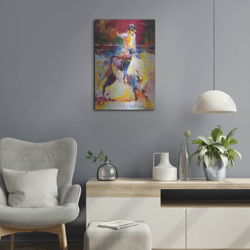 «Rodeo» par Richard Wallich, H 24 po x l 16 po