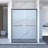 Aluminum Frame Shower Door, 56 - 60"x70", Double Sliding, 8mm Tempered Glass, Black Hardware, Bathroom, Waterproof, Easy Assembly 60"x70" Bathroom Black, Quick Install Manner