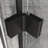 32" - 33.2" Adjustable Width Pivot Glass Shower Door, 6Mm Tempered Clear Glass, Black Finish, Reversible Installation, 180 Internally/Externally Pivot, Bi Folding Hinges, Water Leakage Prevention-126759294