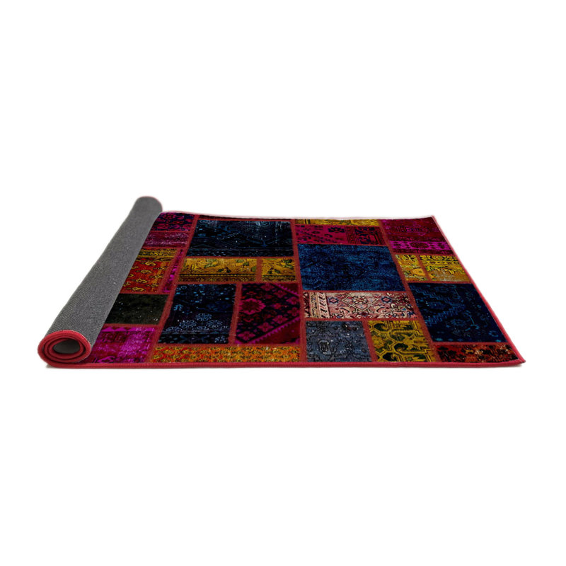 Tapis abstrait à motif abstrait moderne, Rond 5 pi