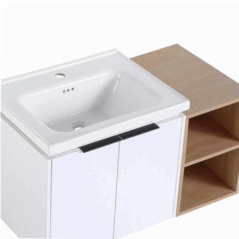Meuble-lavabo de 36 pouces avec lavabo et tablette de rangement