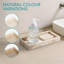 Plateau décoratif en pierre de travertin - Organisateur de salle de bain et de meuble-lavabo durable pour le parfum, les bijoux et la décoration intérieure