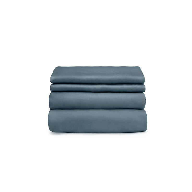 Eco Friendly 100% Tencel Sheet Set, Queen, Stormy Blue