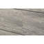 Grand lit plateforme rustique robuste 1pc avec tête de lit épurée et finition grain de bois gris-553210750