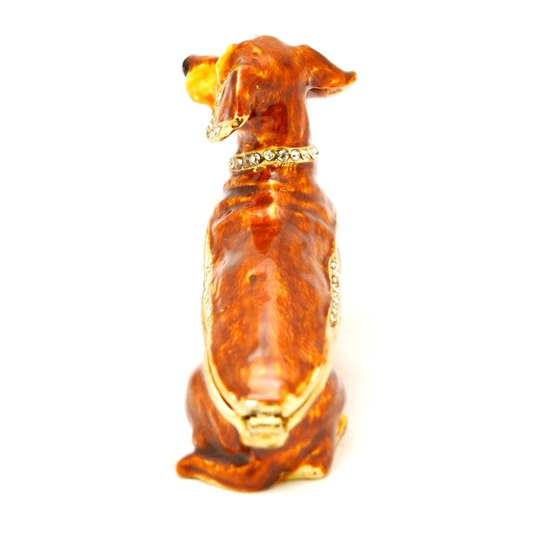 898pcs/box Home Decor Dachshund Figurine Set For Dog Lovers