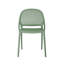 Chaise de salle à manger empilable intérieur / extérieur vert aloès