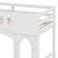 Twin Size Loft Bed With Storage Staircase And Window-838570994