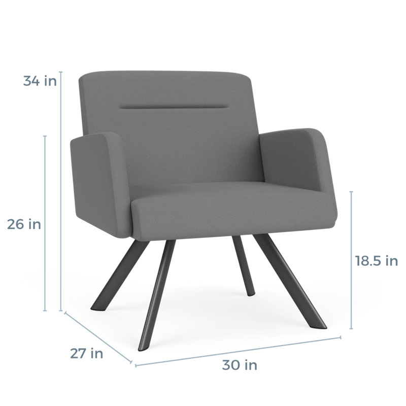 Fauteuil de réception Willy, Gris anthracite, Journée portes ouvertes sur l'astéroide