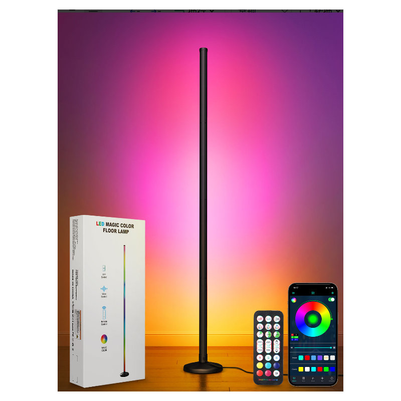 145cm Black LED Novelty Floor Lamp