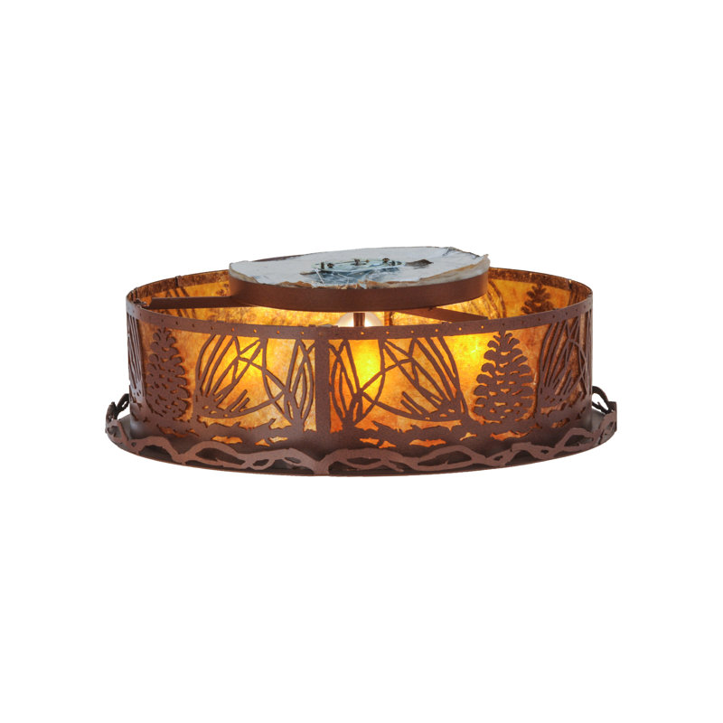 Rustic Lodge 4 - Light Flush Mount