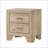 Miquell Natural Finish 2-Drawer Modern Nightstand