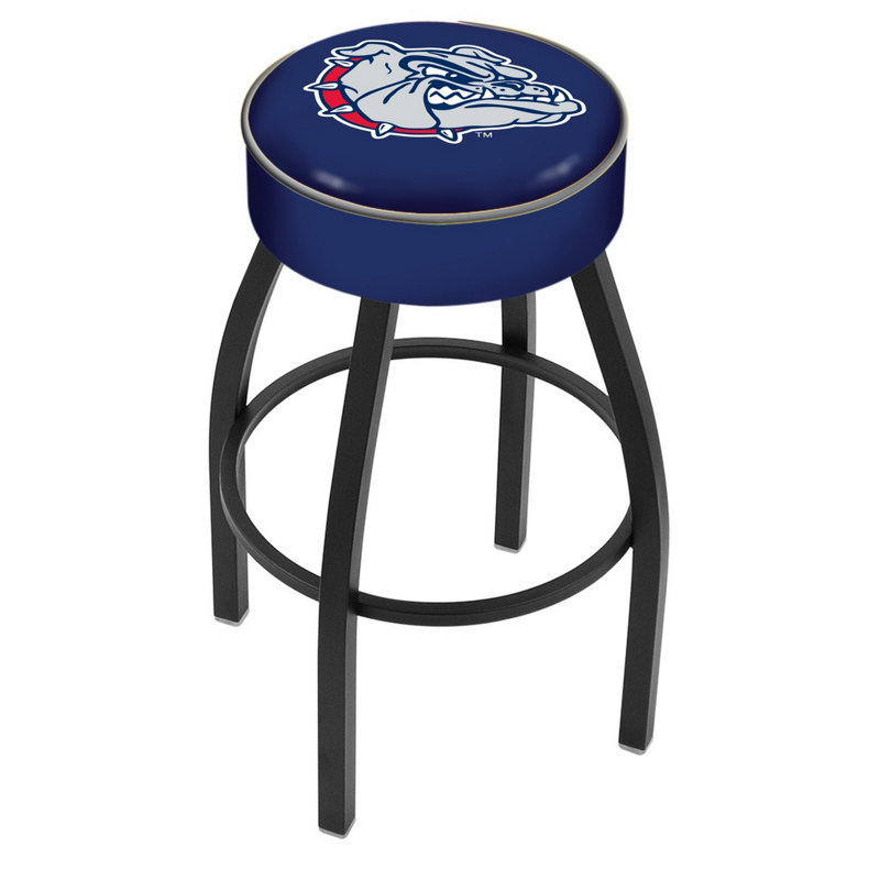 Tabouret de bar et de comptoir NCAA, Gonzaga, Noir, Tabouret de bar (assise de 30 po de hauteur)