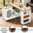 Kitchen Island With Extended Table, Storage Cabinet, Drawers-988985763