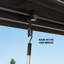 Pergola à persiennes 10 ‘x 12 pi Aurora avec double couche réglable, gouttière intégrée et prise de charge USB-130167039-130167036