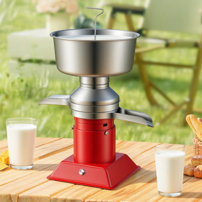 Electric Milk Cream Separator, 60L/H Output 10500RPM Milk Cream Centrifugal Separator, 304 Stainless Steel Goat Cow Milk Skimmer Separating Machine with 4.5L Bowl Capacity (40W, 100-240V)