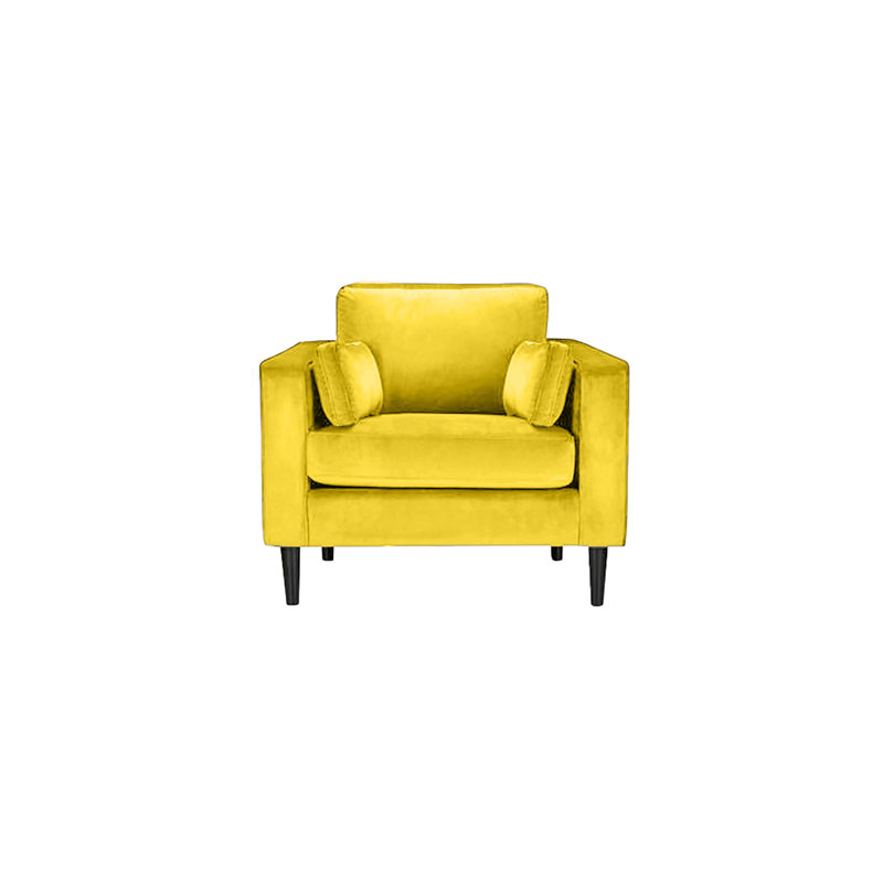 Millerville Velvet Armchair, Lemon