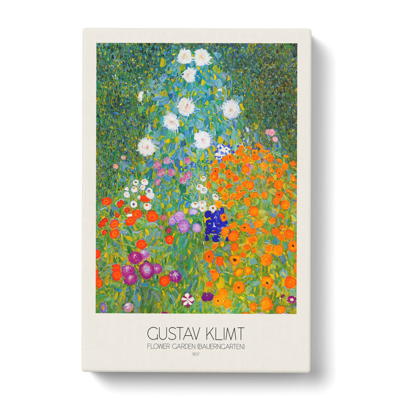 Flower Garden by Gustav Klimt - Wrapped Canvas, 76cm H x 50cm W x 3cm D