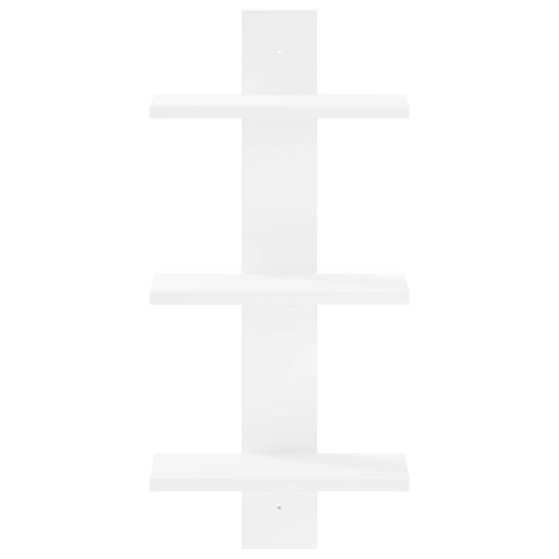 Engineered Wood Wall Shelf, White