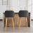 Linen Fabric Upholstered Bar Stools-913553331