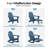 HDPE Foldable Adirondack Rocking Chairs with Retractable Ottoman-765122449
