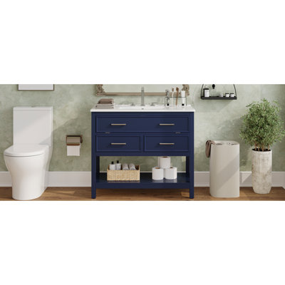 Meuble-lavabo de 36 po avec teinture Wurster