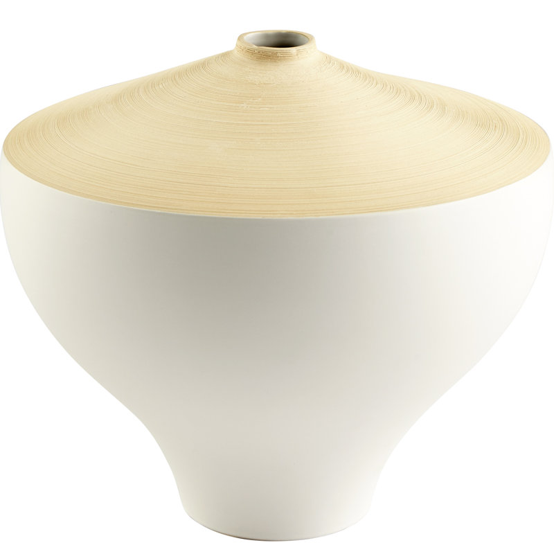 Inez Ceramic Table Vase, 11.5" H x 12.75" W x 12.75" D