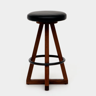 X3 Swivel Upholstered Counter Stool with Solid Wood Frame