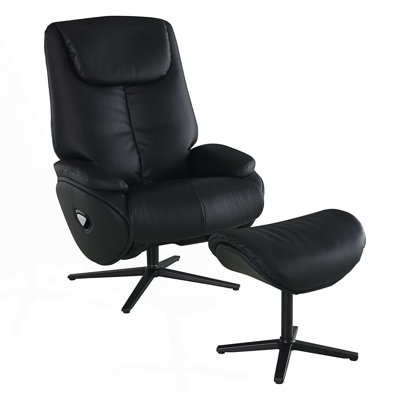 Fauteuil pivotant, fauteuil d'appoint avec repose-pieds, fauteuil de salon