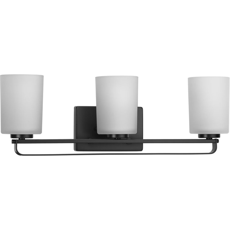 3 - Light Dimmable Vanity Light, Matte Black