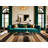 Washable Sand Dark Brown Striped Area Rug-967183390