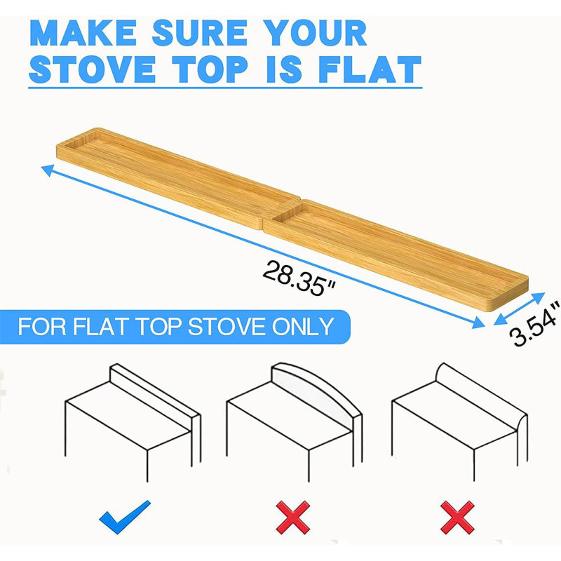 Magnetic Stove Top Shelf For 30" Stoves, Over Oven Shelf Above With Bamboo Spice Rack Organizer, Heat-Resistant, Space-Saving Solution For Kitchen Storage